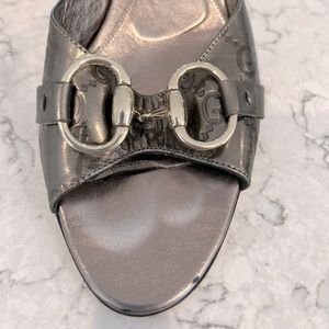 Gucci Pewter Sandal - Size 6.5